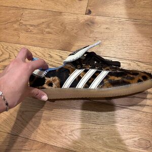 Wales Bonner Sambas - Cheetah Print - Size 9.5 MENS (~10.5 women’s)